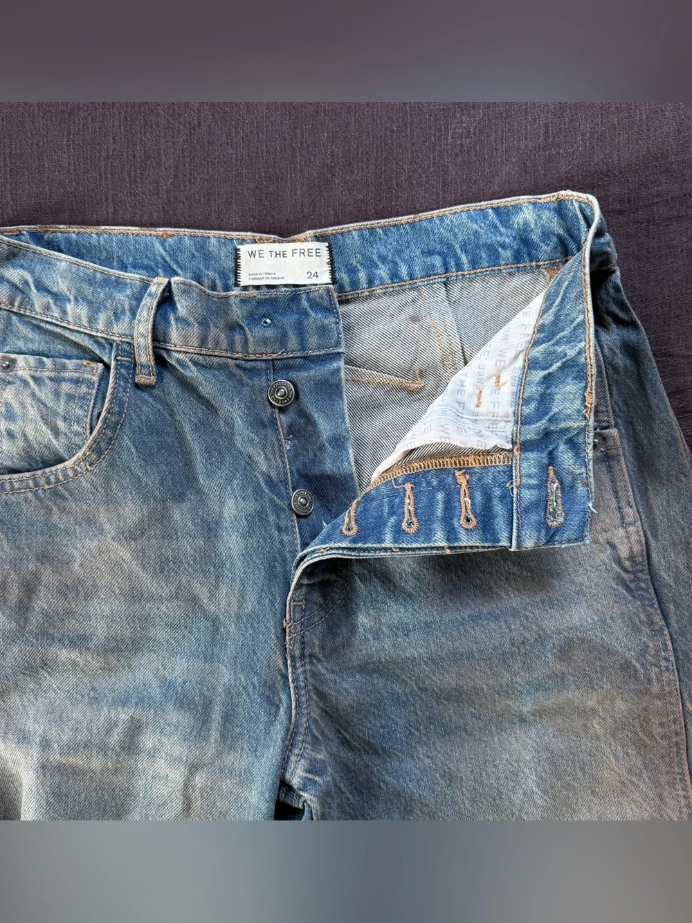 Free People Good Luck Barrel Jeans Lost In The Desert 24 Read Description